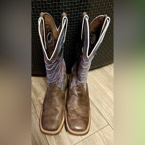 Brown and Purple Durango Western Boots